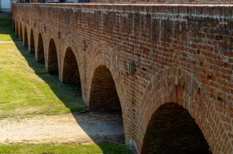 Brick bridge in Hungary Stock Photos