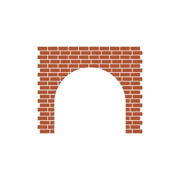 Brick bridge illustration 스톡 일러스트