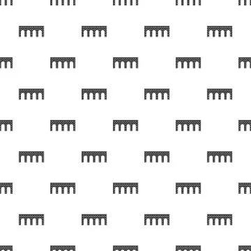 Brick bridge pattern, simple style Illustrazione stock