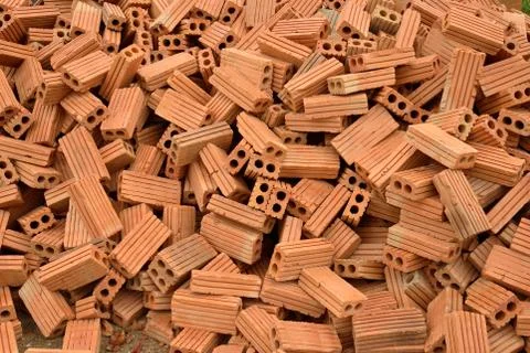 Brick for building construction Foto stock