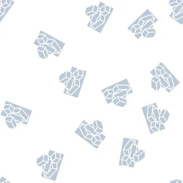 Brick for building glyph seamless pattern Stock Illustration