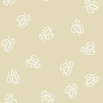 Brick for building line seamless pattern Stock Illustration