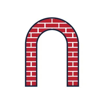 Brick Building logo design vector, Brickwork simple modern logo template, E.. Stock Illustration