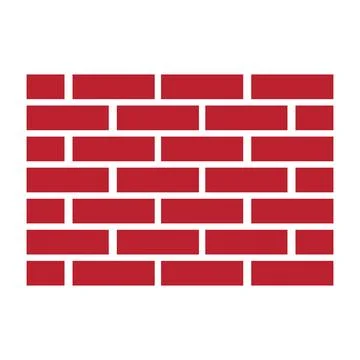 Brick Building logo design vector, Brickwork simple modern logo template, E.. Stock Illustration