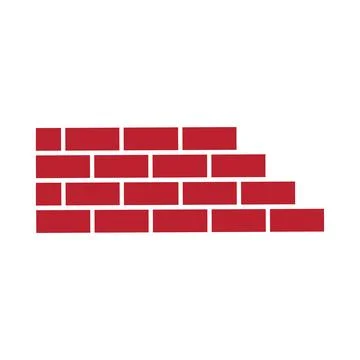 Brick Building logo design vector, Brickwork simple modern logo template, E.. Stock Illustration