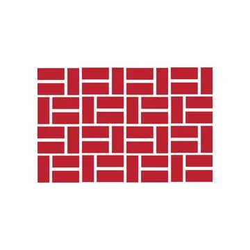 Brick Building logo design vector, Brickwork simple modern logo template, E.. Stock Illustration