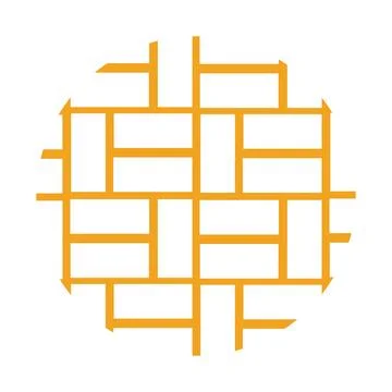 Brick Building logo design vector, Brickwork simple modern logo template, E.. Stock Illustration