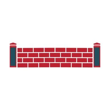 Brick Building logo design vector, Brickwork simple modern logo template, E.. Stock Illustration