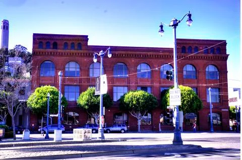 Brick Building Foto stock