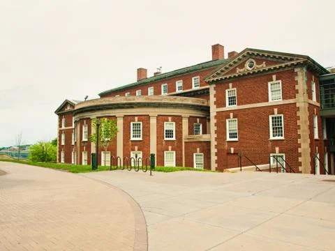 Brick building Stock Photos