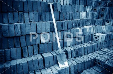 Brick building site 写真素材