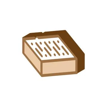 Brick for building wall isometric icon vector illustration Ilustración de archivo