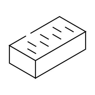 Brick for building wall line icon vector illustration Ilustración de archivo