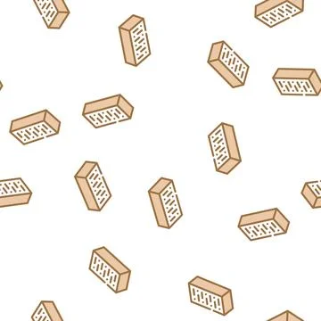 Brick for building wall vector seamless pattern Stock Illustration