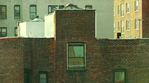 Brick Building Window Manhattan Video stock 49223622