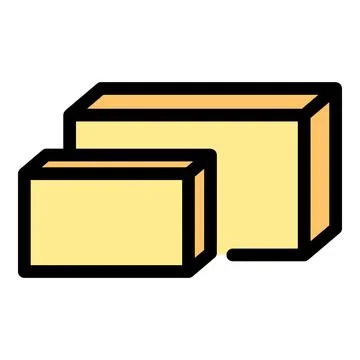 Brick cement icon vector flat Stock Illustration