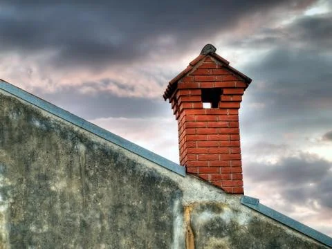 Brick chimney Stock Photos
