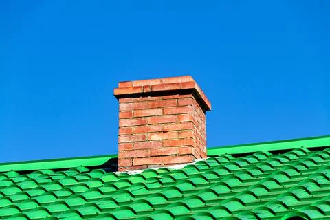 Brick chimney Stock Photos