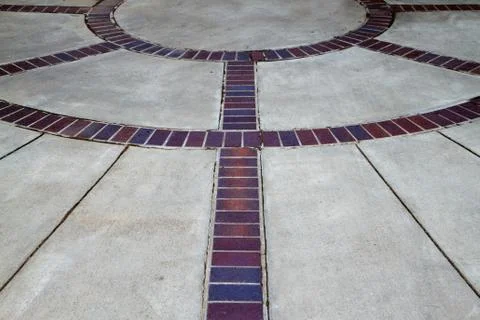 Brick circles Stock Photos