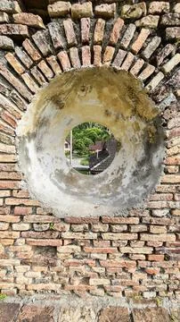 Brick cobblestone texture. Foto stock