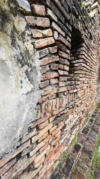 Brick cobblestone texture. Stock Photos