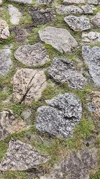 Brick cobblestone texture. 스톡 사진