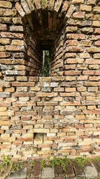 Brick cobblestone texture. 스톡 사진