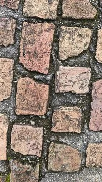 Brick cobblestone texture. Foto stock