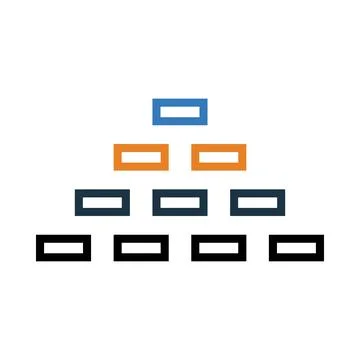 Brick, construction, brick wall, brick wall construction icon Stock Illustration