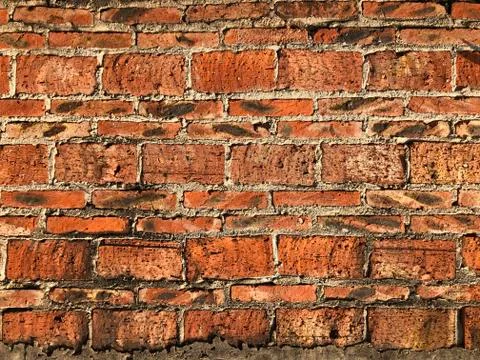 Brick for construction, red, stick Stock Photos