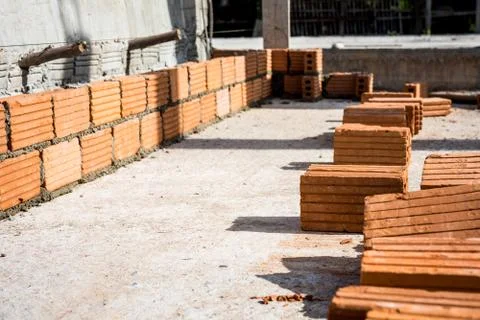A Brick Construction used for build Fotos Stock
