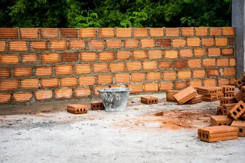 A Brick Construction used for build Stock Photos