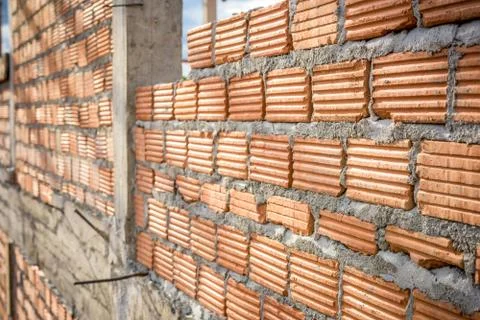 A Brick Construction used for build Stock Photos