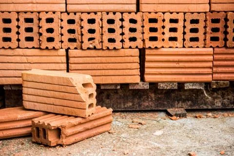 A Brick Construction used for build Fotos Stock