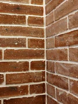 Brick corner joint 스톡 사진