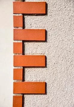 Brick corner pattern Stock Photos