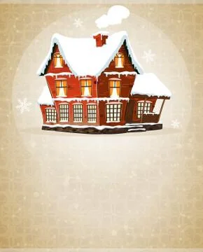 Brick cottage Ilustración de archivo