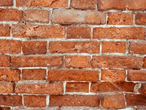 Brick dark red wall background Stock Photos