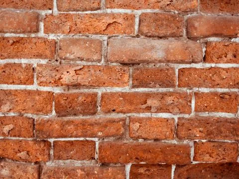 Brick dark red wall background Stock Photos
