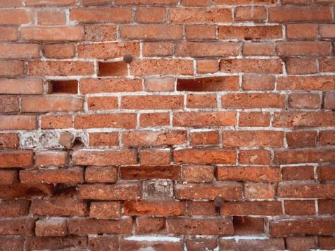 Brick dark red wall background Stock Photos