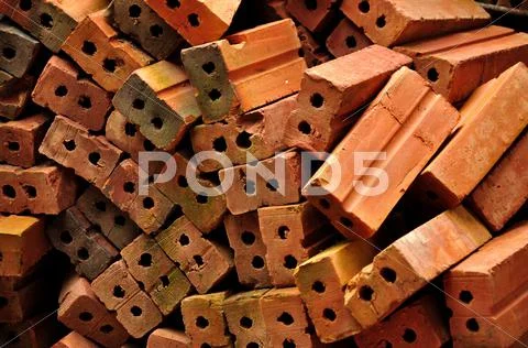 Brick in disorder Stock Photos