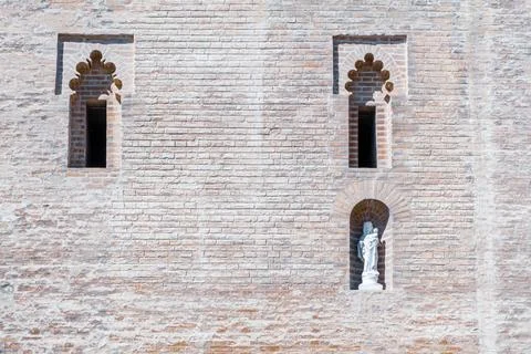 Brick Facade Niche Stock Photos