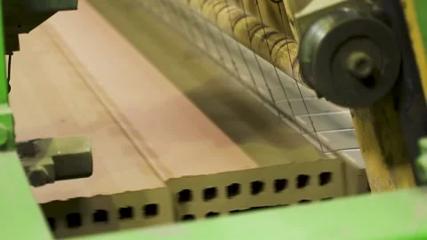 Brick Factory. Production of Bricks and Ceramic Wall Materials for Construction. Stock Footage 227168619