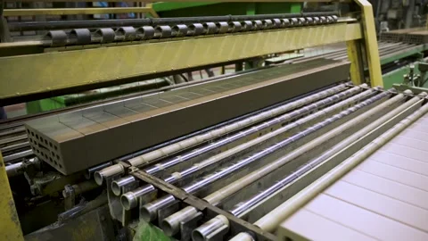 Brick Factory. Production of Bricks and Ceramic Wall Materials for Construction. Stock Footage 227169556
