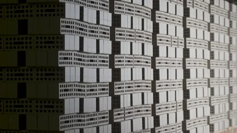 Brick Factory. Production of Bricks and Ceramic Wall Materials for Construction. Stock Footage 227171801