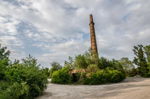 Brick factory view Stock Photos