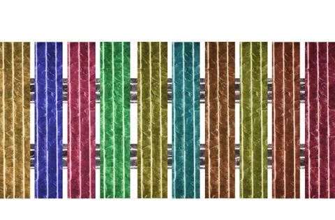 Brick fence. Stock Photos
