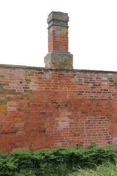Brick Fire Chimney. Stock Photos