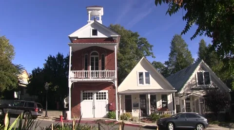 Brick fire house Video stock 42927900