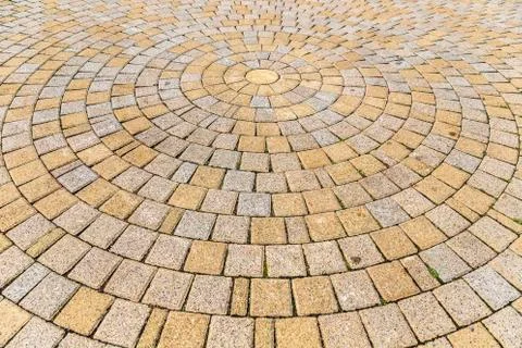Brick floor or wall background and texture Stock Photos